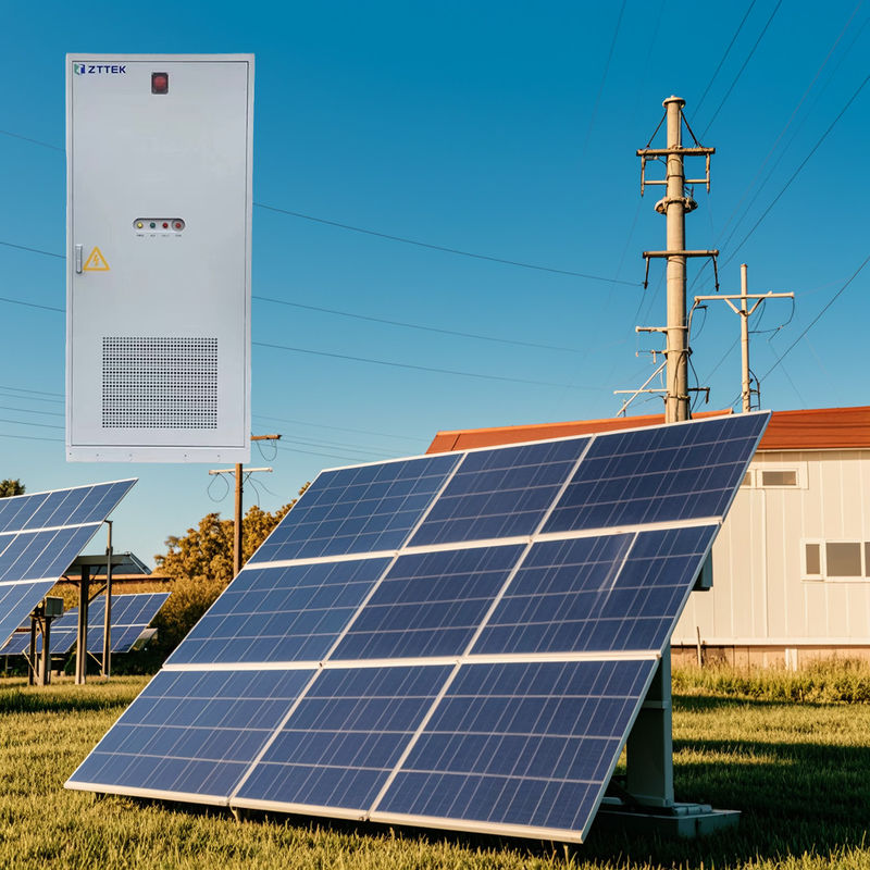 Solarbetriebene Mikrogrids mit LFP-Batteriespeicher für ländliche Gebiete 30 kW 40 kW